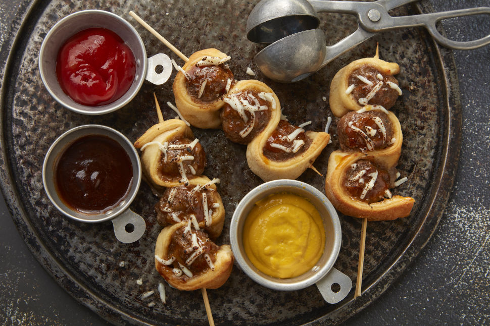 Sweet & Savory Meatball Sub on a Stick 