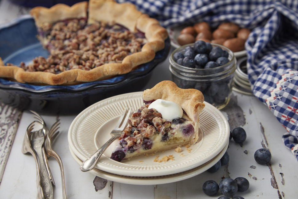 Blueberry Sour Cream Pie